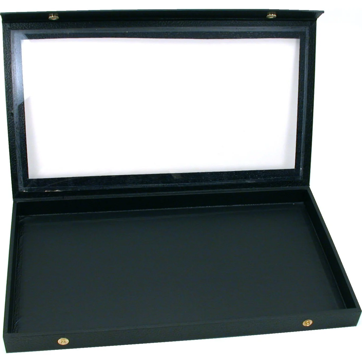 Certified FindingKing Jewelry Box Holder Tray 32 Earring Display Case Organizer Storage Black Clear Secure