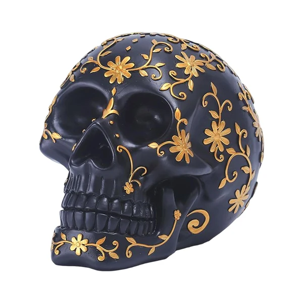 Classic Maxbell Skeleton Ornament Skull Decor Prop Skull Statue for Living Room Home Desktop Breathable