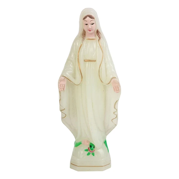 Proven Maxbell Blessed Virgin Mary Figurine Character Sculpture Statue Decoration 10cm Luminous Specialty