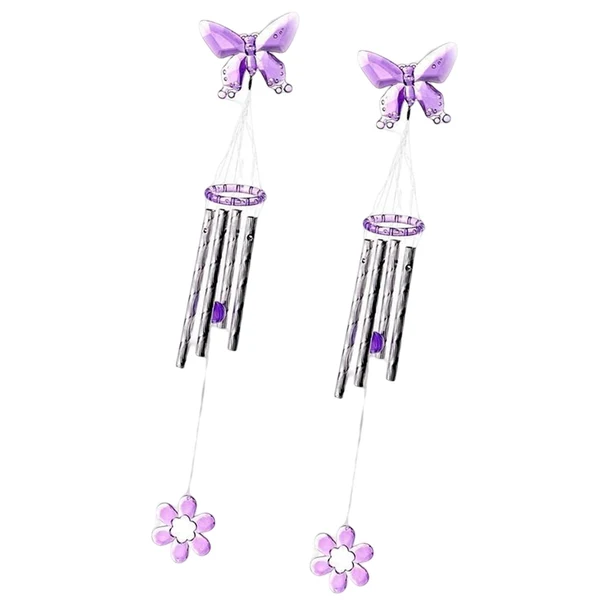 Stylish Maxbell 2Pcs 16inch Windchimes Props Decorative Wind Chimes for Outdoor Home Window User-Friendly