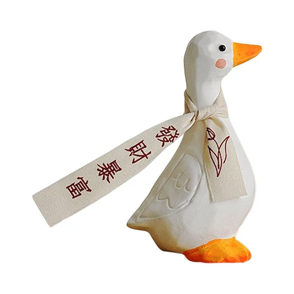 Luxury Maxbell Blessed Duck Figurine Animal Figure Statue for Office Home Decor Be Rich Environmentally Friendly