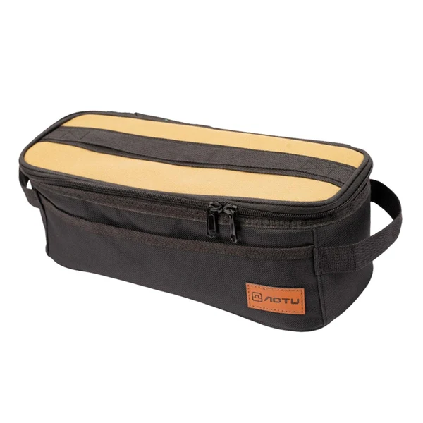 Smooth Maxbell Camping Cooking Utensils Organizer Handbag Outdoor Equipment Fashionable Black High-Quality