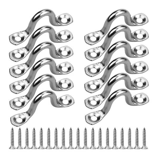 Versatile Maxbell 12Pcs Metal Boat pad Eye Deck Kayak Tie Down Canoe Rigging Marine Straps Original