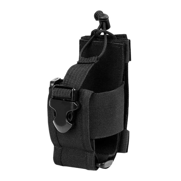 Modern Maxbell Walkie Talkie Bag Adjustable Holder Pocket Belt for Hiking Outdoor Men black Superior