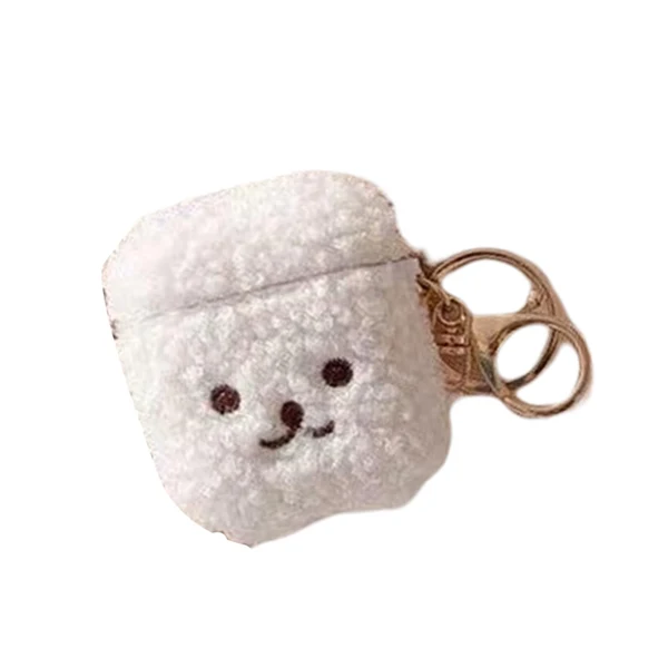 Secure Maxbell Lovely Earphone Cover Skin Case with Keychain for AirPods Brown for 1 2 Selected