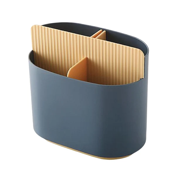 Quality Maxbell Chopstick Storage Holder Cutlery Drain Rack for Kitchen Countertop Cutlery Dark Blue Eco-Friendly