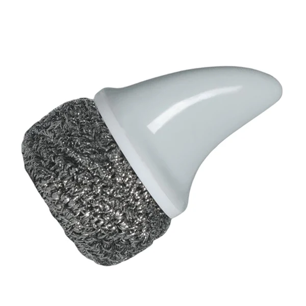 Long-Lasting Maxbell Cleaning Ball Brush Pot Cleaning Brush with Handle for Washing Gray Durable