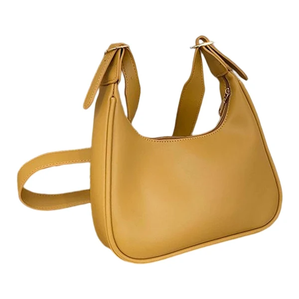 Pure Maxbell Underarm Handbag Clutch Purse with Zipper Closure Work Women Shoulder Bag Brown Green