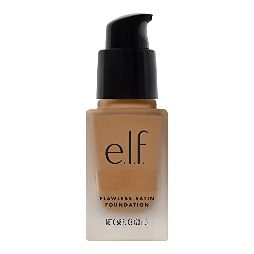 Outstanding e.l.f. Satin Foundation Lightweight Medium Coverage Semi-Matte Finish Vegan Linen 0.68 Fl Oz 20mL Proven