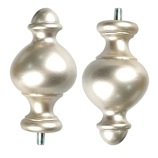 Safe Maxbell 2x Curtain Rod Finials Accessories 9 16 inch for Bathroom Living room Dependable
