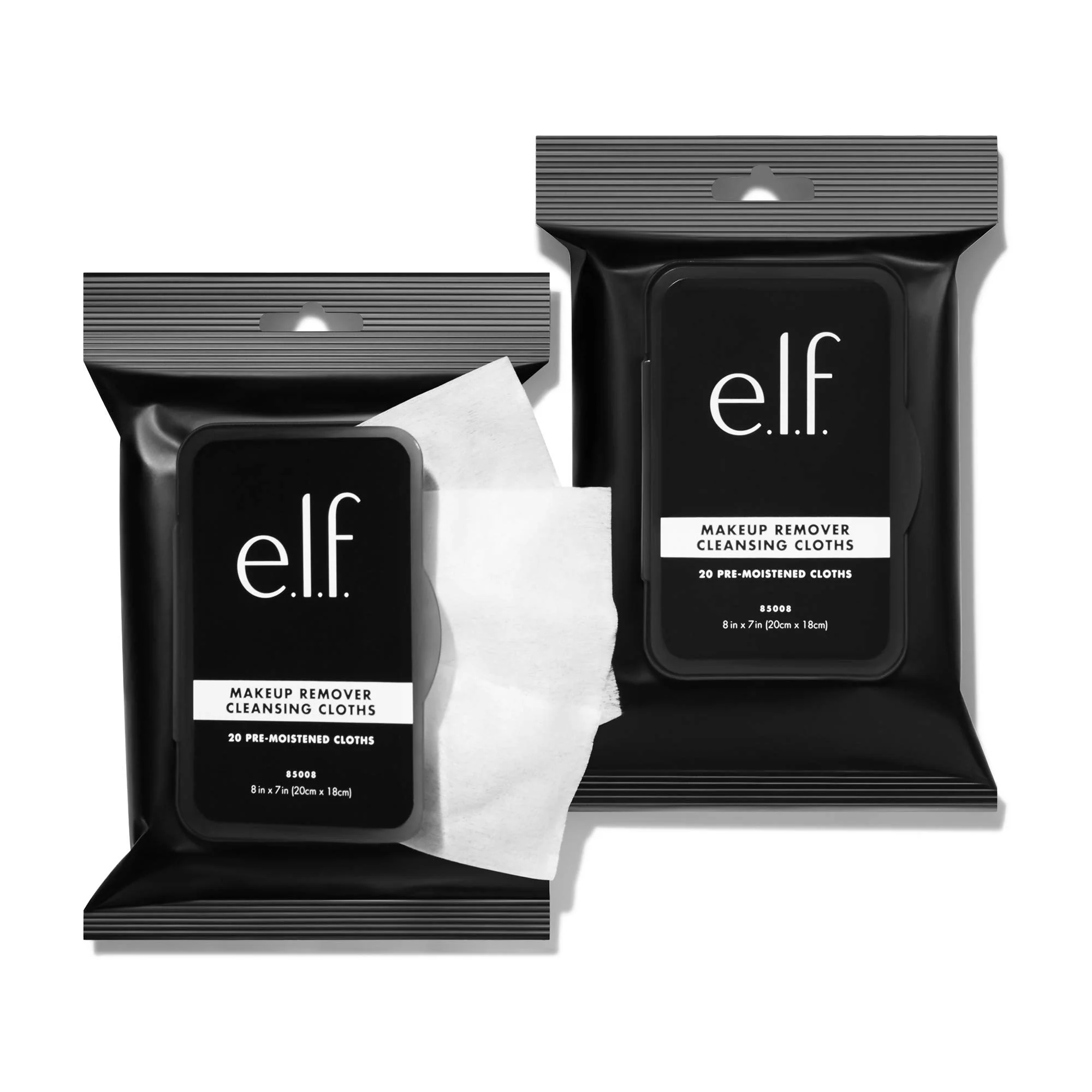 Prestigious e.l.f. Fragrance- Cleansing Cloths Lightweight Hydrating Soothing Removes Makeup and Dirt Purifies Clarifies Pack of 20 Compact Organic