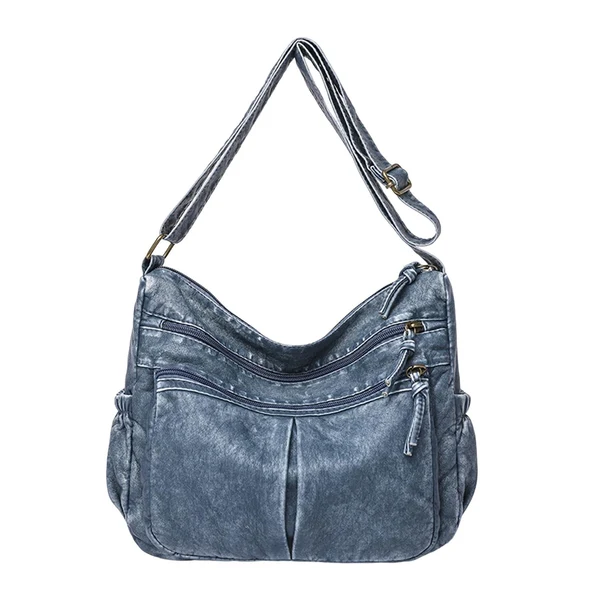 Verified Maxbell Multifunctional Shoulder Bag PU Leather for Lipstick Shopping Sundries Blue Certified
