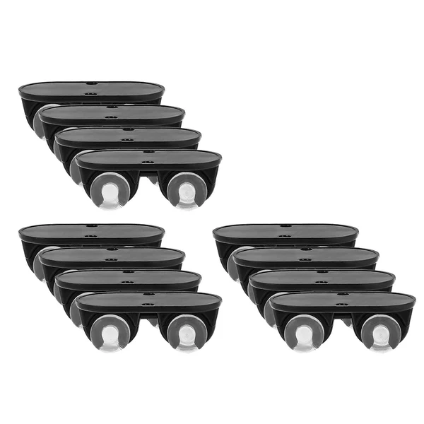 Clean Maxbell 12Pcs Self Adhesive Caster Wheels for Trash Can Small Furniture Cabinet Black Recyclable