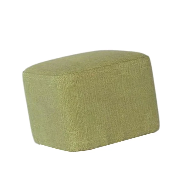 Powerful Maxbell Linen Cotton Footrest Foot Stool Cover for Living Room Accessory Durable Green Casual