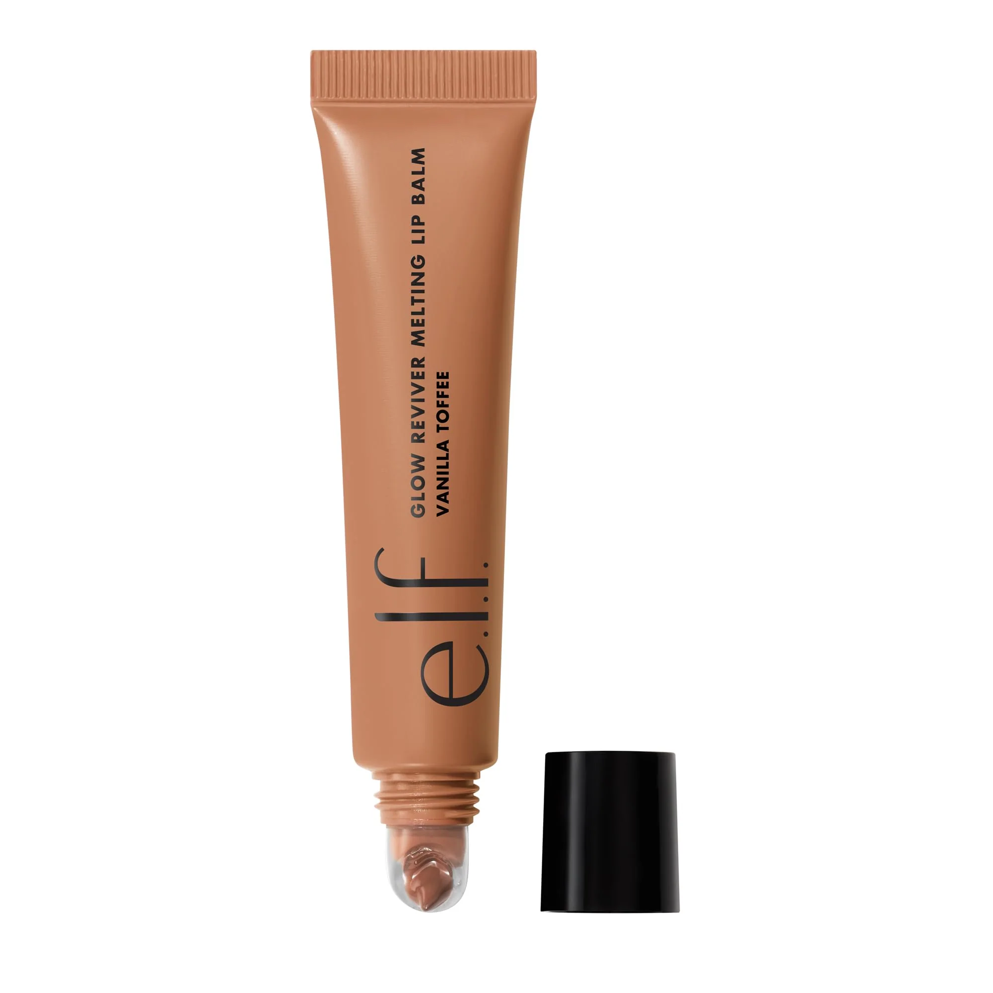 Recyclable e.l.f. Glow Reviver Melting Lip Balm Hydrating Tinted Lip Balm For A Glossy Finish Soft Supple Lips Vegan Vanilla Toffee Organic