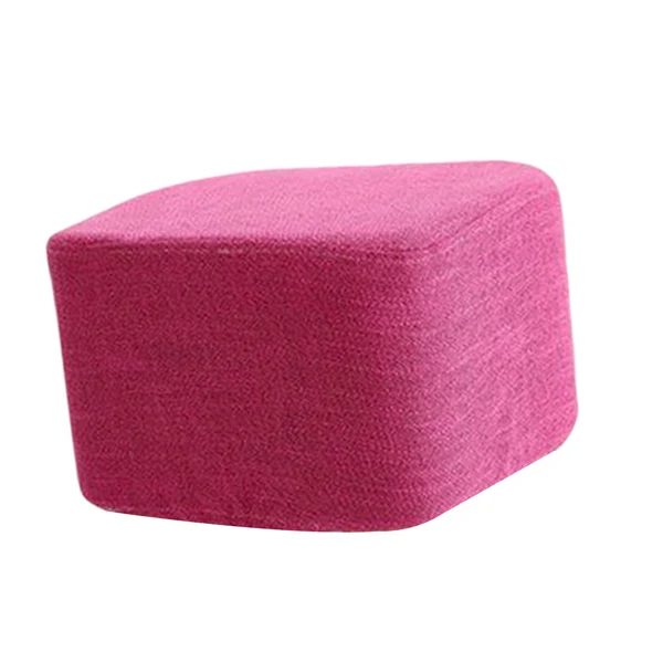 Smooth Maxbell Linen Cotton Footrest Foot Stool Cover for Living Room Accessory Durable Rose Red First-Class