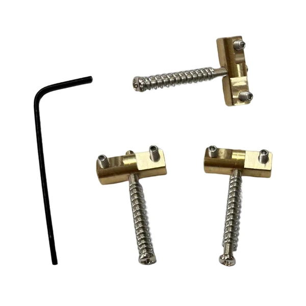 Smooth Maxbell 3Pcs Modern Compensated Saddles Bridge String Saddles Instrument Bass Guitar Long-Lasting