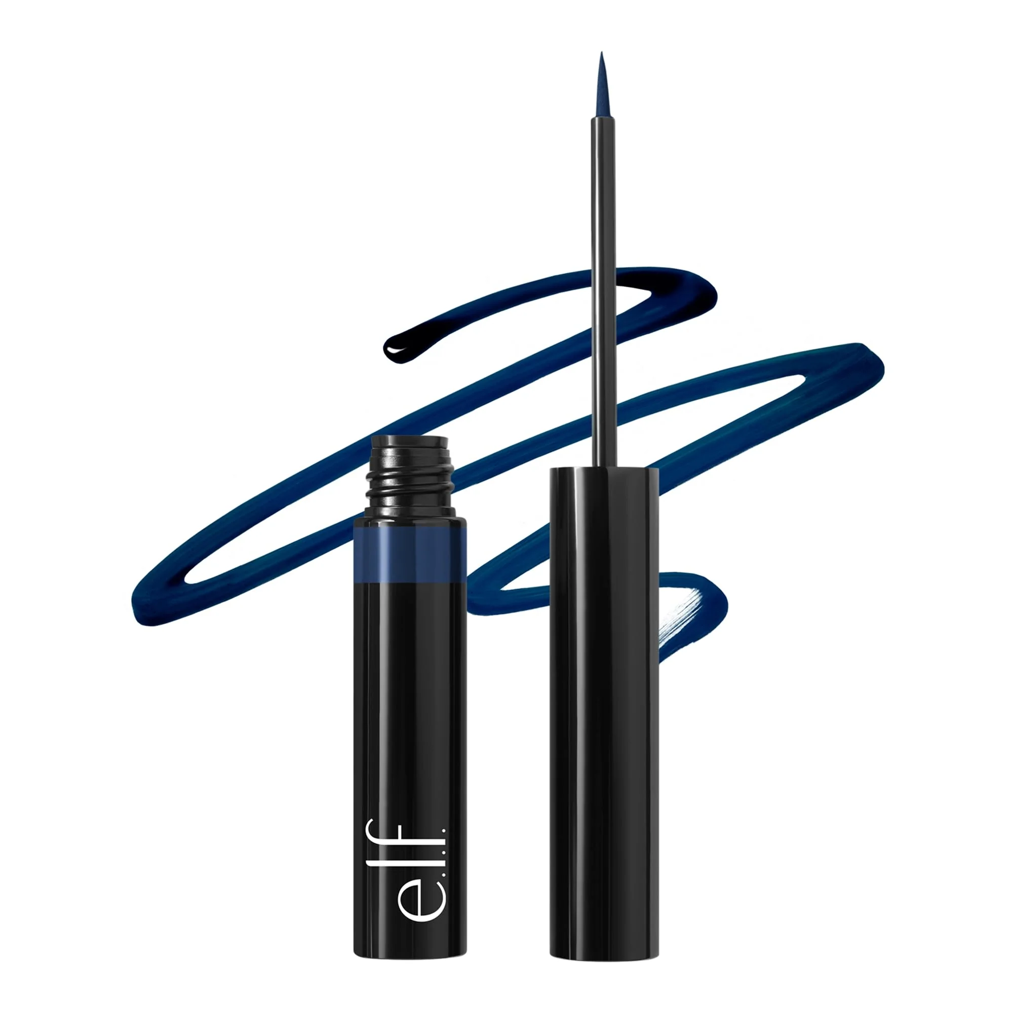 Fast e.l.f. H2O Proof Inkwell Eyeliner Pen High-pigment Waterproof Liquid Eyeliner Delivers A Matte Finish Vegan Navy Baby Fine
