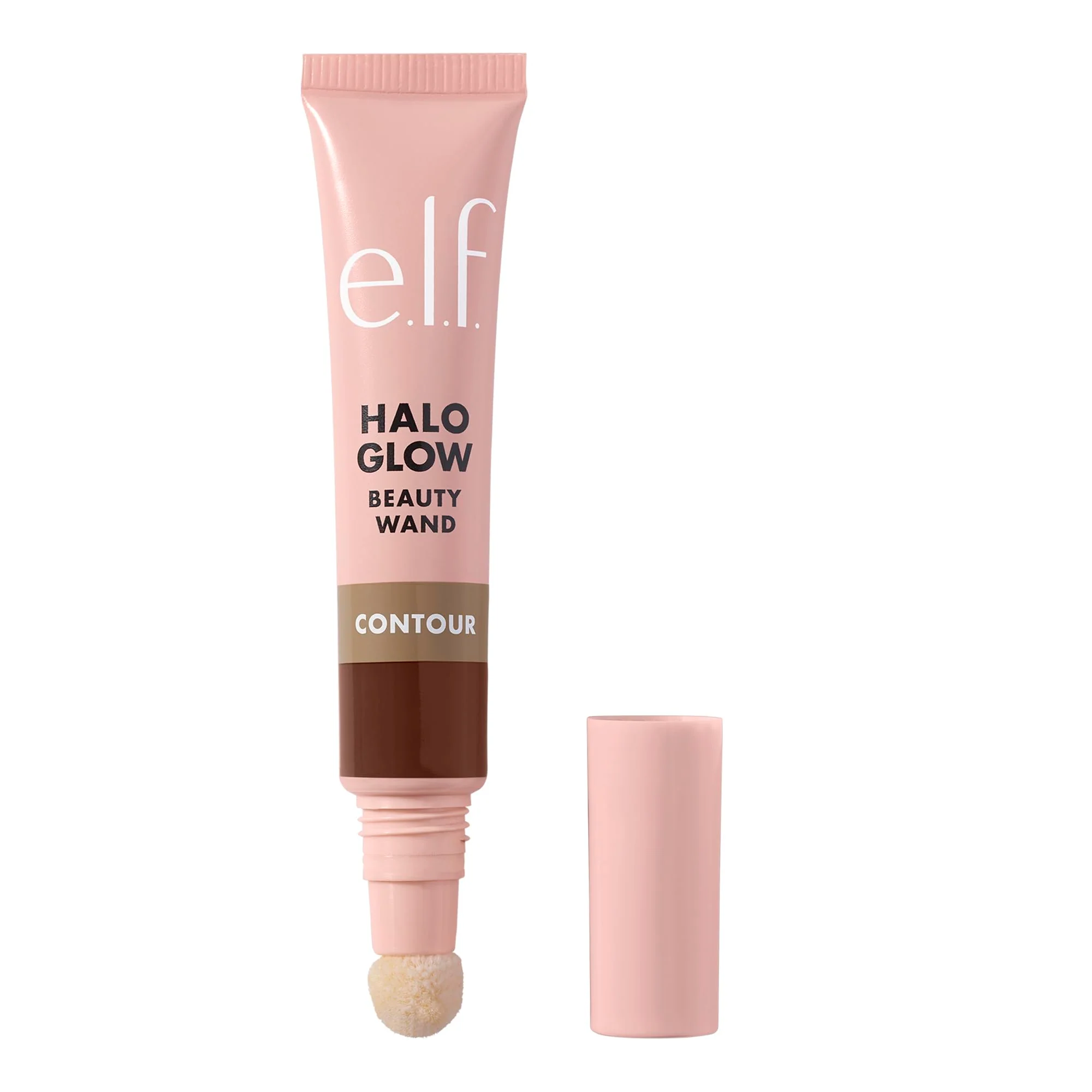 Easy-to-Use e.l.f. Halo Glow Contour Beauty Wand Liquid Contour Wand For A Naturally Sculpted Look Buildable Formula Vegan Tan Deep Luxury
