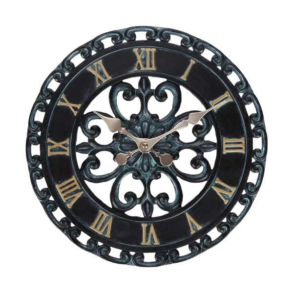 Soft Maxbell Round Watch Clock Roman Numerals Decorative for Yard Outdoor Use Office World-Class