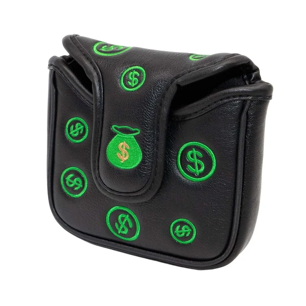 Excellent Maxbell Golf Mallet Putter Head Cover Golf Club Head Covers Protect Guard PU Leather Green Organic