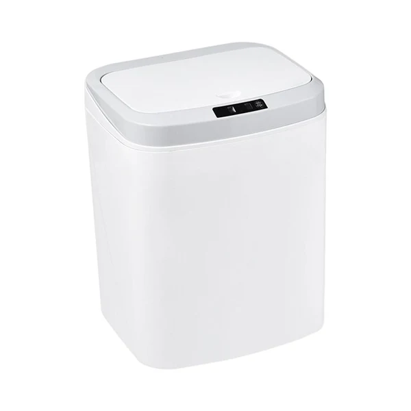 Professional Maxbell 16L Smart Trash Can Dustbin Rubbish Bin for Office Living Room Bedroom White Exclusive