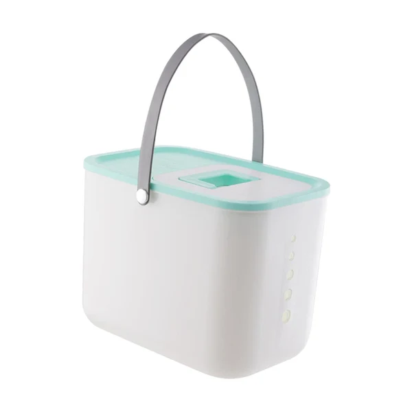 Expertly Made Maxbell Rice Container BPA Airtight Lid Multifunctional with scoop Handles Green Reusable