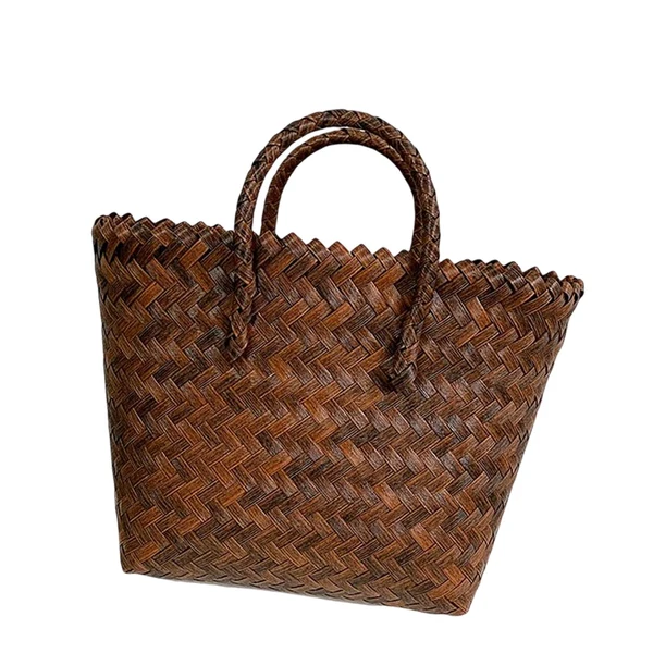 Specialty Maxbell Women Straw Handbag Travel Summer Tote Bohemian Hand Woven Bag for Beach without Pendant World-Class