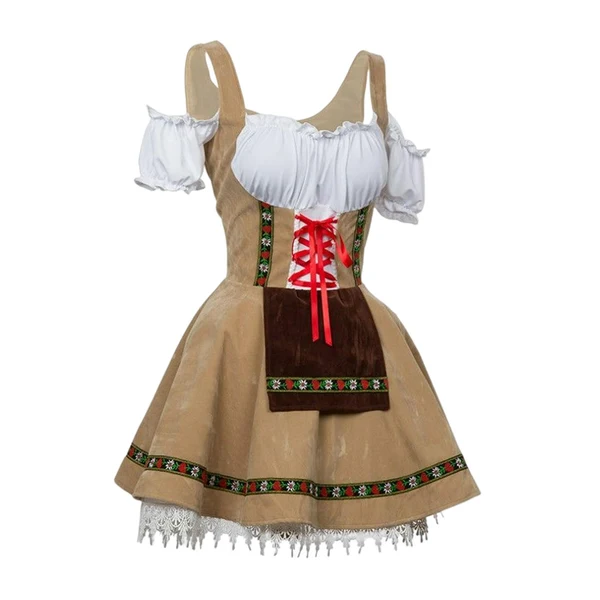 Trusted Maxbell Women Beer Girl Costume Girl Comfortable Fancy Dress for Parties Beach XXL User-Friendly
