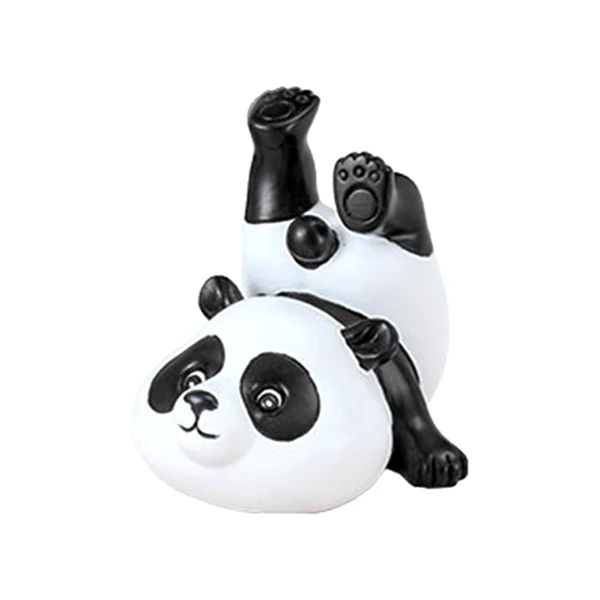 Lightweight Maxbell Resin Panda Statue Sculpture Ornament Simulation Decoration Accessories 7cmx6.5cmx6cm Classic