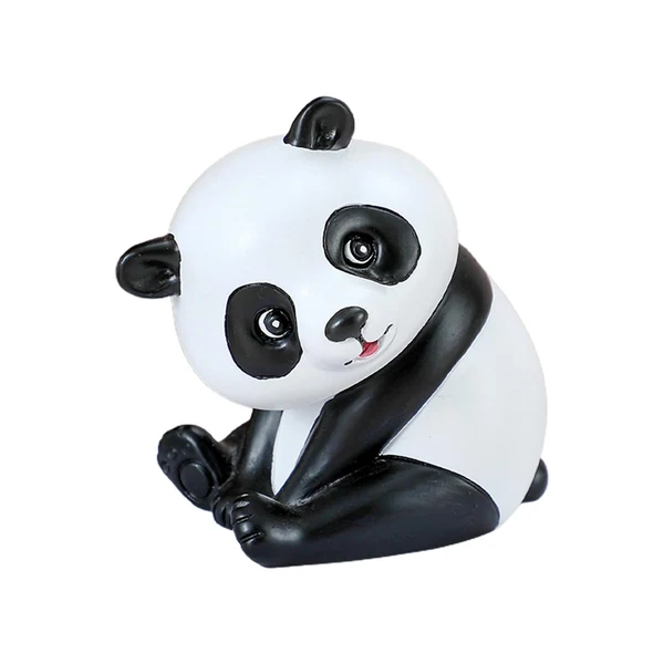 Innovative Maxbell Resin Panda Statue Sculpture Ornament Simulation Decoration Accessories 6cmx4cmx4.5cm Solid