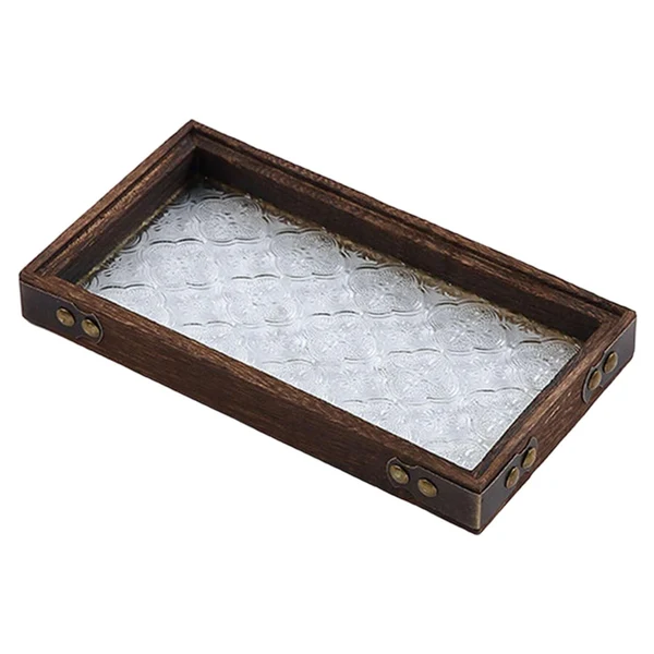 High-Quality Maxbell Luxury Storage Tray Cosmetics Jewelry Decorative for Tea Cup Living Room 22cmx12cmx2.8cm Long-Lasting