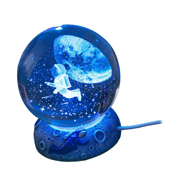 Fine Maxbell Ball Night Light Lamp Decorative with Base for Bedroom Decoration Astronaut Fashionable