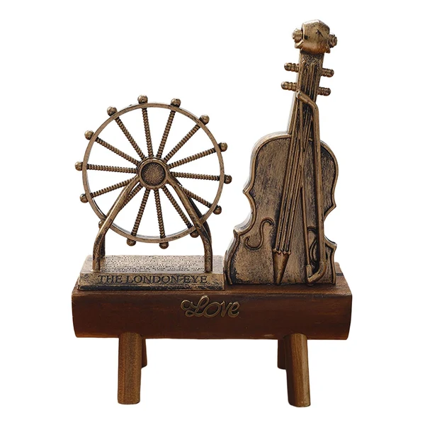 Genuine Maxbell Miniature Wooden Model Crafts Ornament Kids Gift for Desktop Home Decor Ferris Wheel Effective