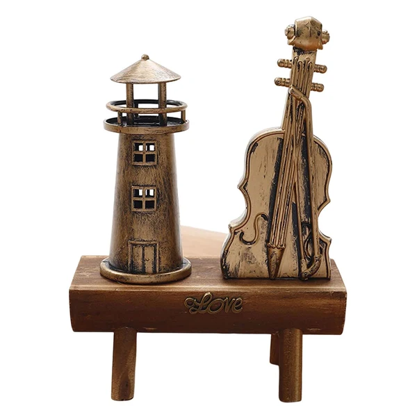 Superior Maxbell Miniature Wooden Model Crafts Ornament Kids Gift for Desktop Home Decor Lighthouse Responsible