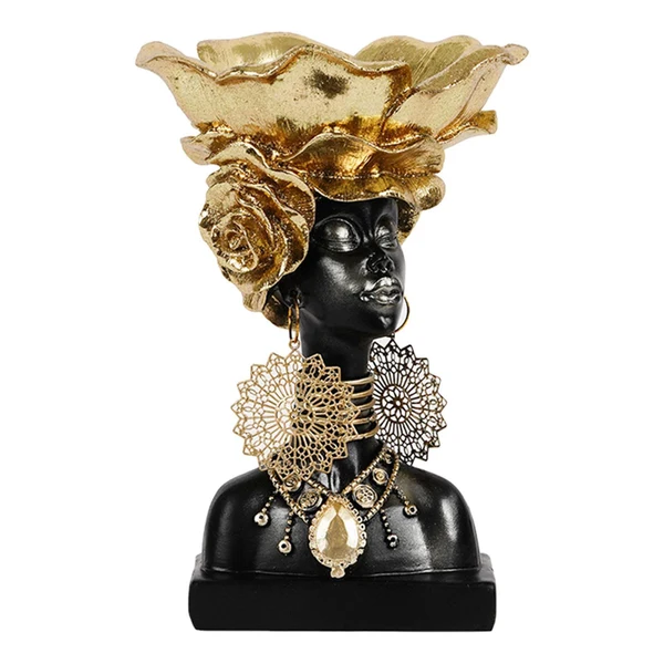 Flexible Maxbell Woman Bust Art Figurine Dish Bookshelf Statue Desk Drawers Display Organizer Contemporary