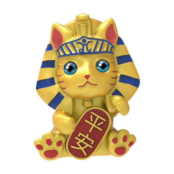 Exceptional Maxbell Cute Lucky Cat Statue Neko Craft Collectible for Store Office Decoration styleB Natural