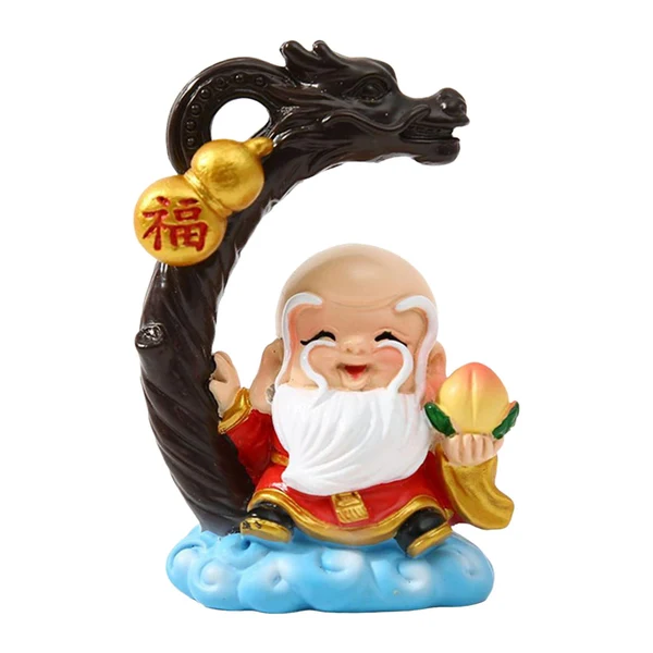 Convenient Maxbell Maxbell Longevity Grandma Grandpa Cake Topper Car Dashboard Ornament Tabletop Decor Longevity Grandpa Relaxed