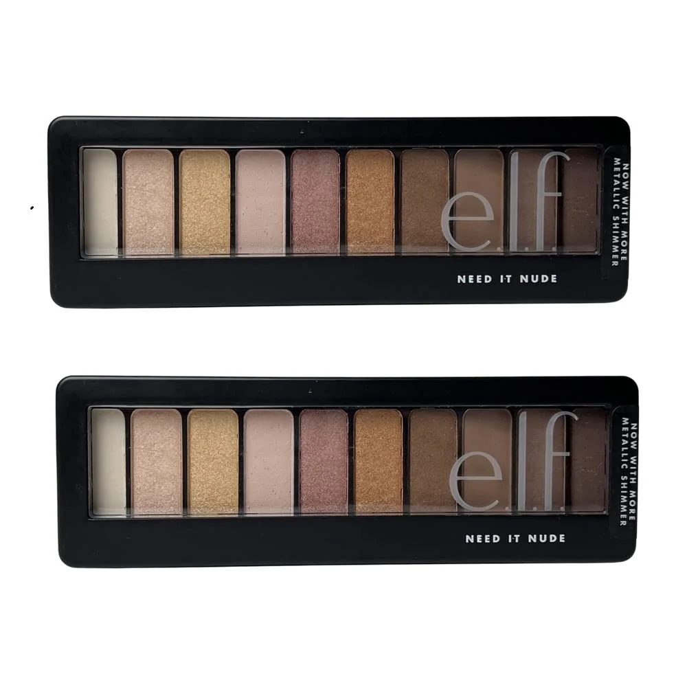 Sophisticated e.l.f. Pack of 2 Eyeshadow Palette Need it Nude 83279 World-Class