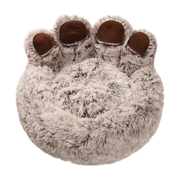 Fine Maxbell Cute Dog Bed Warm Kennel Palm Shaped Sofa Dog Nest Comfotable for Cats Puppy Brown Trendy