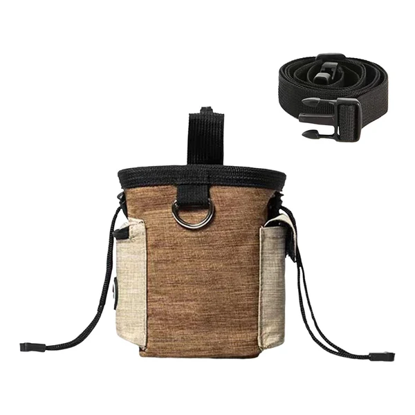 Exceptional Maxbell Training Bag Drawstring Poop Bag Dispenser with Waist Belt Treat Dog Pouch Coffee Eco-Friendly