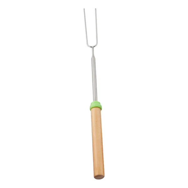 Trusted Maxbell BBQ Fork Kitchen Accessories Reusable for Grilling Campfire Party Green Solid