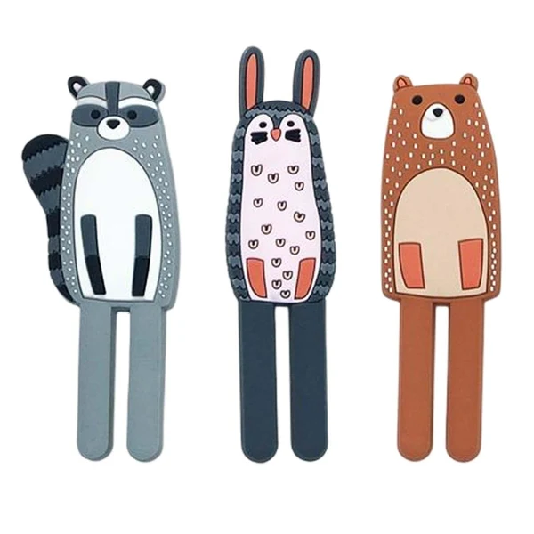 Powerful Maxbell Magnetic Hooks Shower Towel Hooks Key Storage Holder for Home Bathroom Raccoon Bear Rabbit Original Design