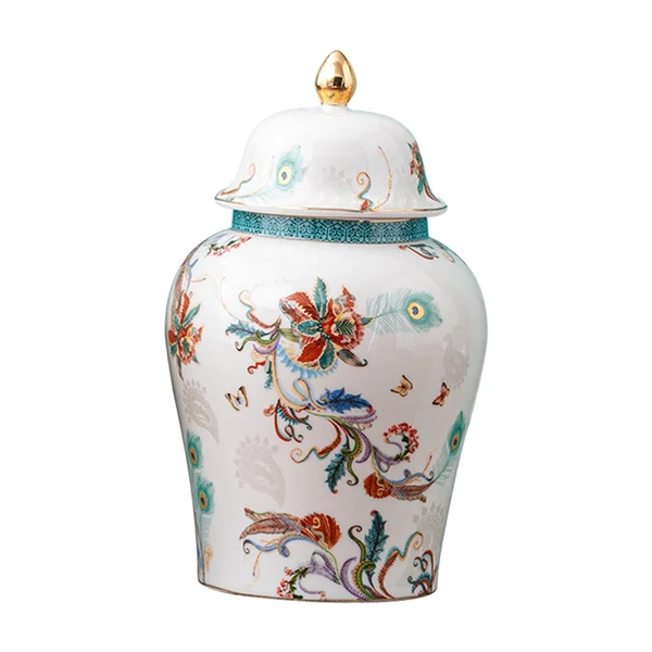 Efficient Maxbell Decorative Porcelain Jar Glazed Beautiful Home Decor Accent Art Decoration Innovative