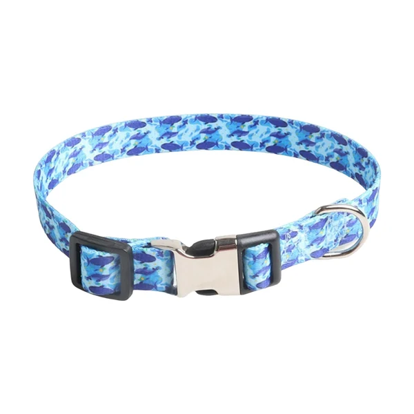 High-End Maxbell Dog Collar Adjustable Heavy Duty Clip Buckle Puppy Collars Pet Cat Collar 2x45CM Whale Next-Generation