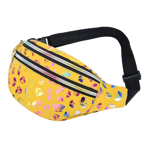 User-Friendly Maxbell Waist Pack with Adjustable Belt Shoulder Bag Lightweight for Travel Yellow Crafted