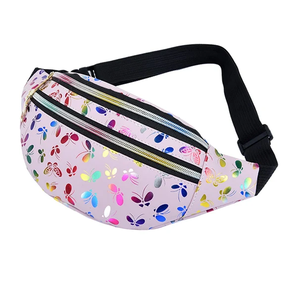 Fast Maxbell Waist Pack with Adjustable Belt Shoulder Bag Lightweight for Travel Pink Soft