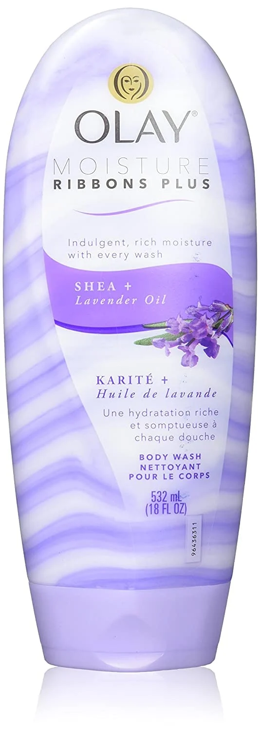 Fine Crafted OLAY Moisture Ribbons Plus Shea Plus Lavender Oil 18 oz High-Grade
