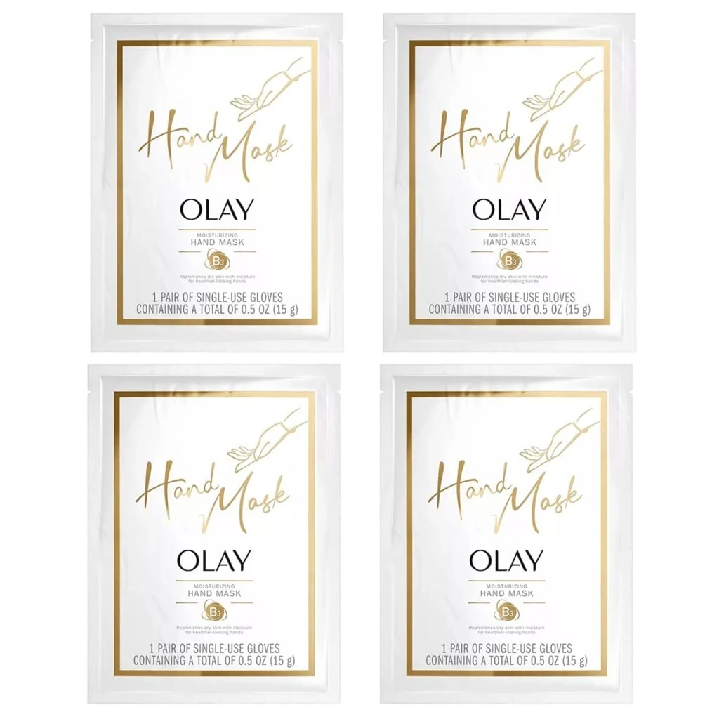 Durable Olay Moisturizing Hand Mask Gloves Pack of 4 Consistent