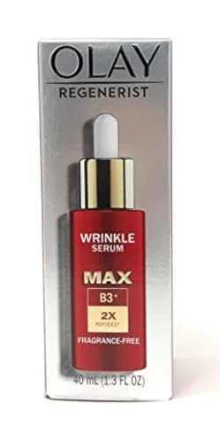 Official Olay Niacinamide Serum MAX Wrinkle Reducing Fragrance - 1.3oz. 40 mL Expertly Made